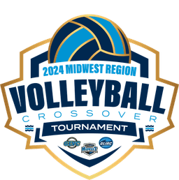 Midwest Region Volleyball Crossover banner logo